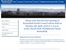 Tablet Screenshot of berinsfield-pc.gov.uk